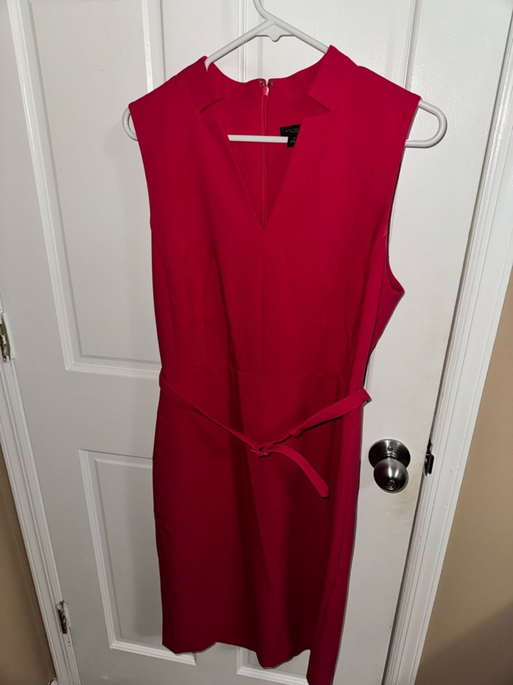 Ann Taylor Hot Pink Single-Button Tailored Blazer and Dress
